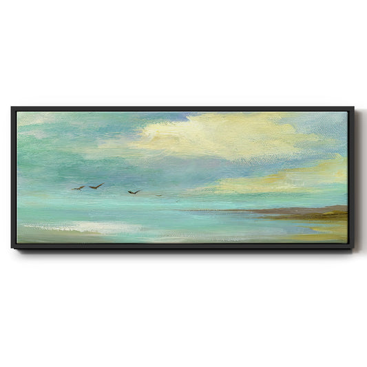 Drifting - Floater Framed Canvas Print
