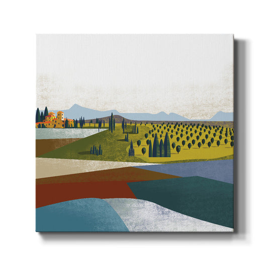 Illustrated Italian Landscape & Nature II - Canvas Art Print