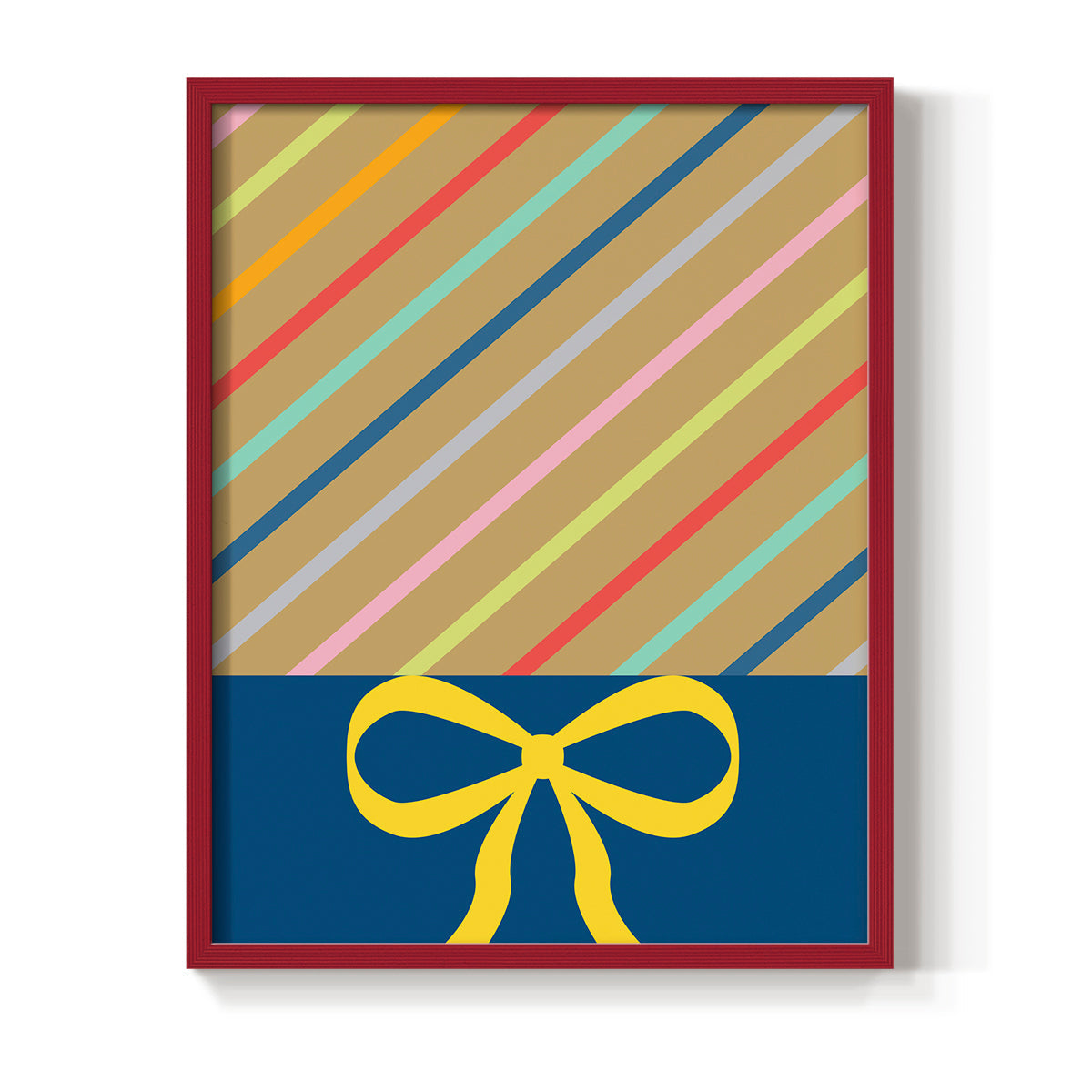 Stripes - Restickable Framed Art Print