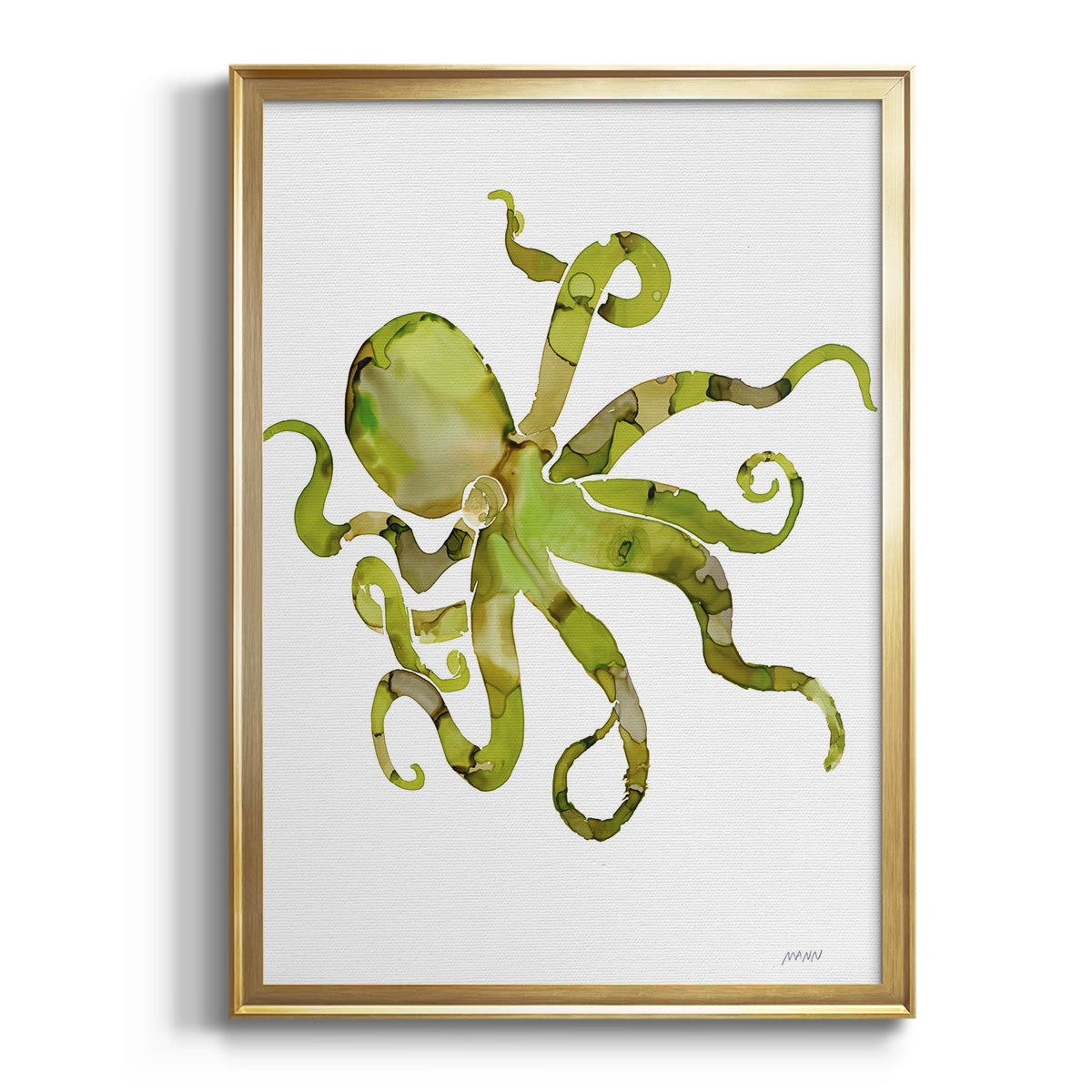 Octopus - Modern Framed Canvas Print