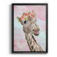 Floral Fun I - Modern Framed Canvas Print