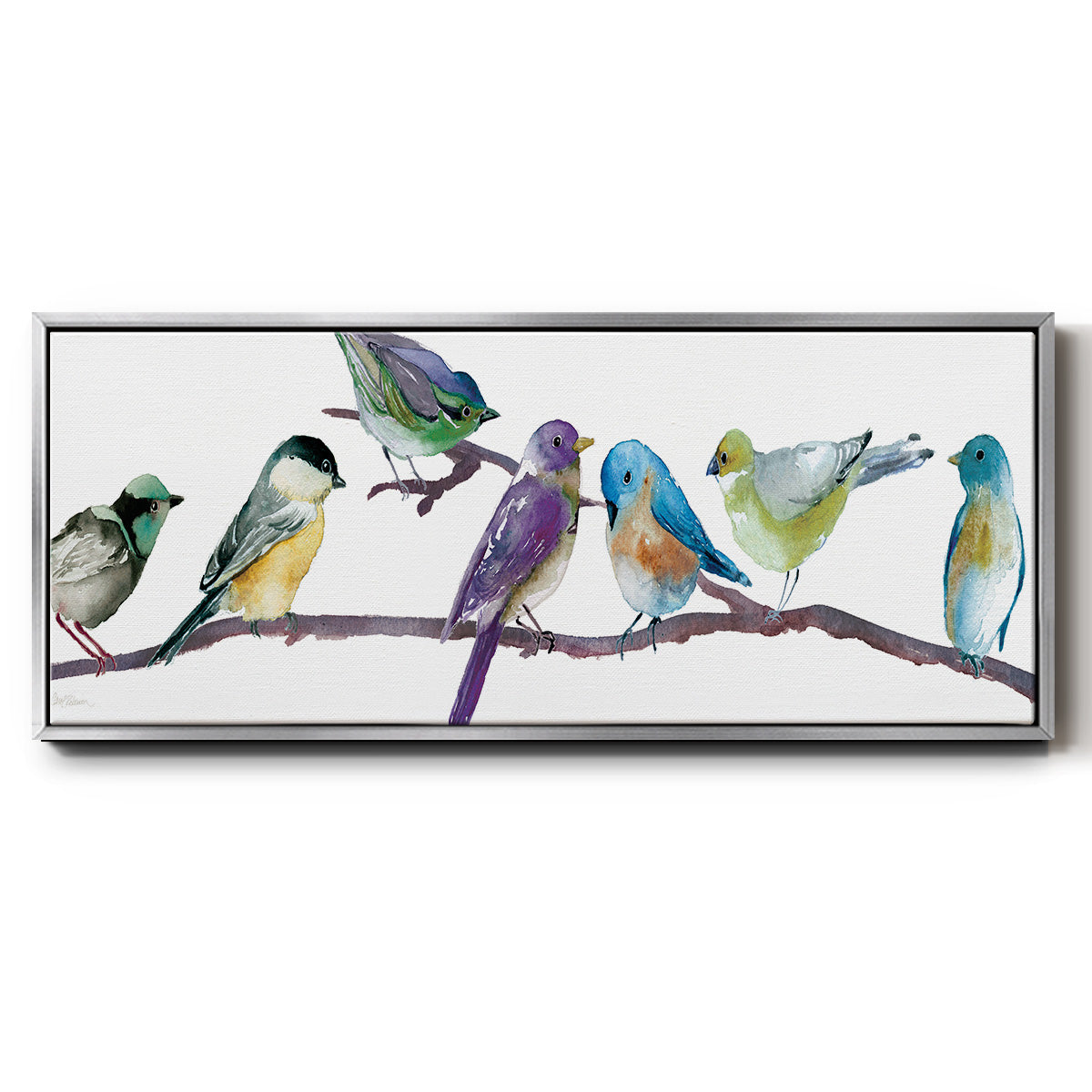 Colorful Spot - Floater Framed Canvas Print