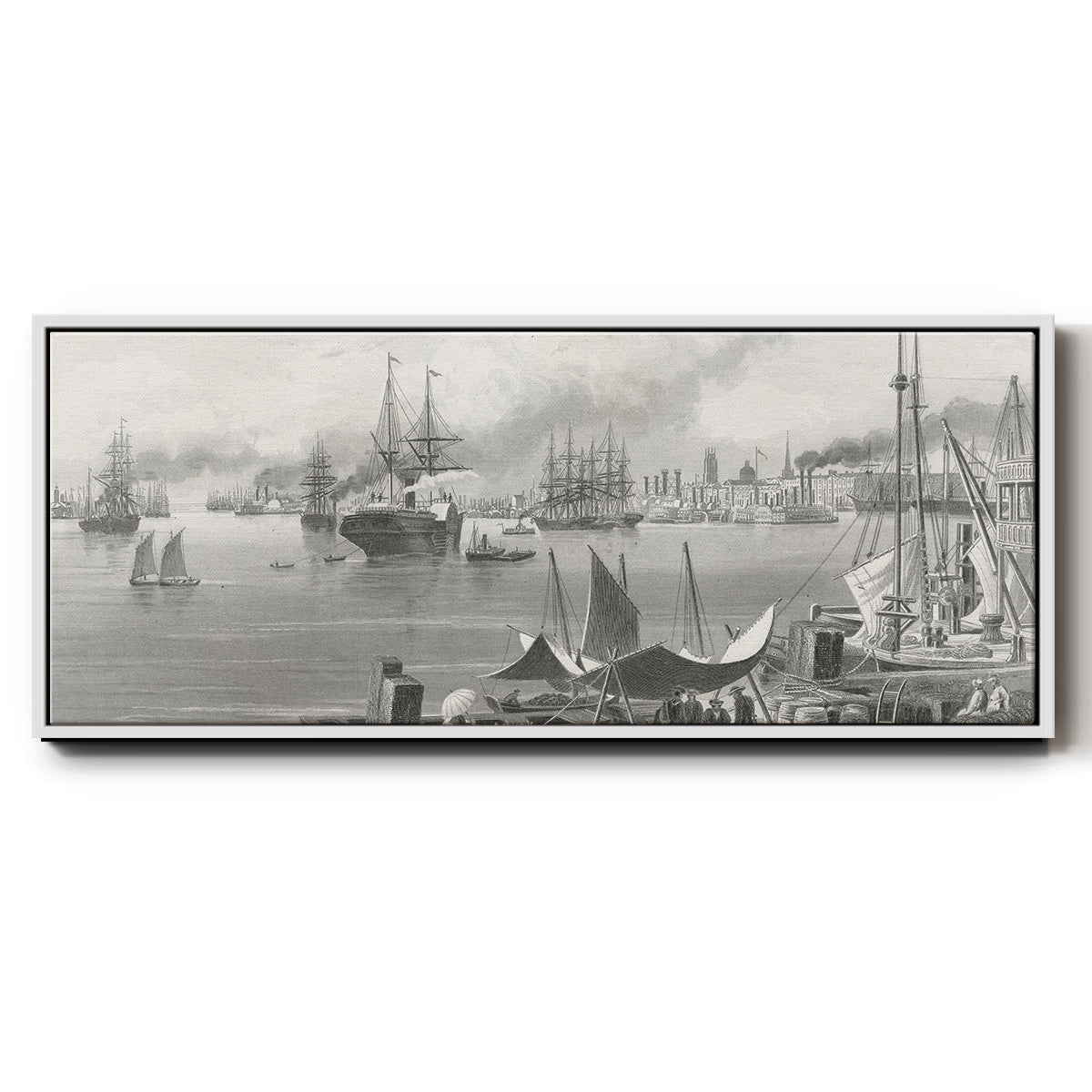 New Orleans - Floater Framed Canvas Print