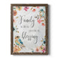 Spring Bird Blessing - Barnwood Framed Canvas Print