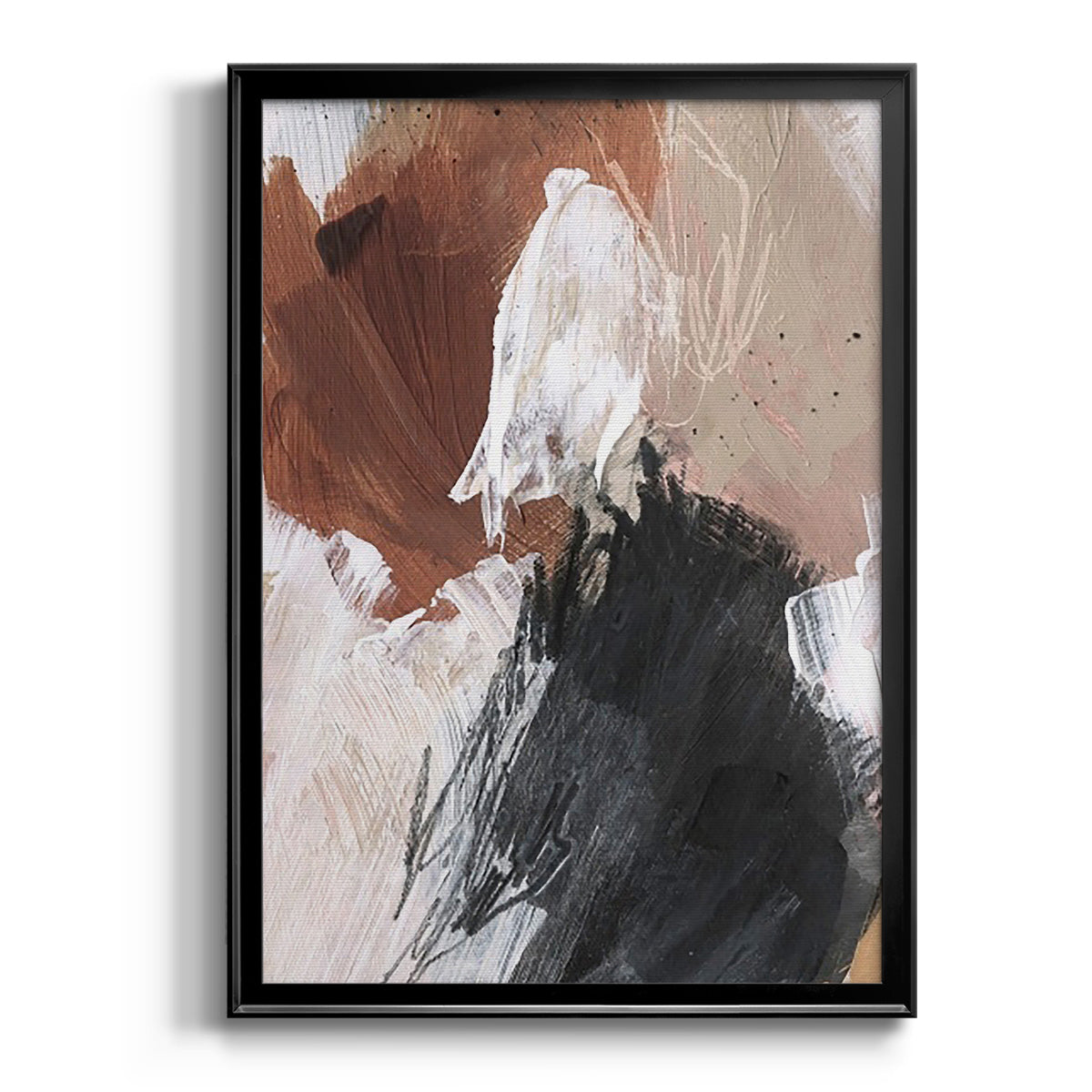 Unbleached Neutrals II - Modern Framed Canvas Print