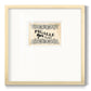 Antique French Label III - Double Matboard Framed Print