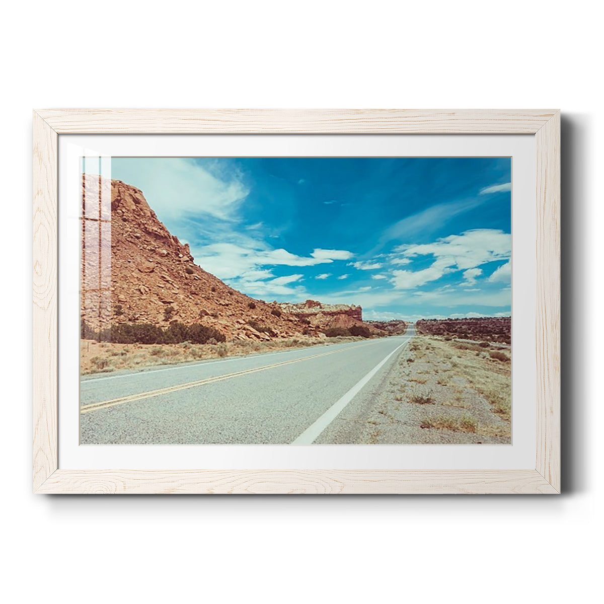 New Mexico Drive II - Barnwood Framed Art Print