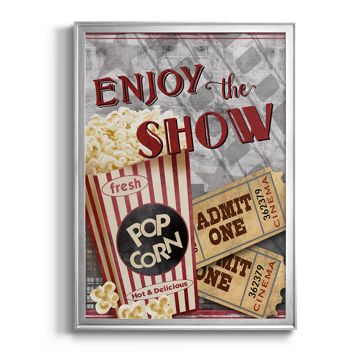 Movie Night I - Modern Framed Canvas Print