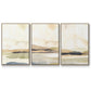 Slate Movement I - Framed Premium Gallery Wrapped Canvas L Frame 3 Piece Set - Ready to Hang