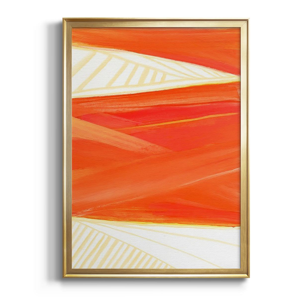 Warm Rays I - Modern Framed Canvas Print