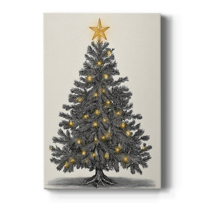 Silver Skies Hearth - Canvas Art Print