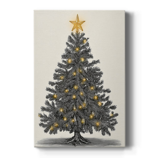 Silver Skies Hearth - Canvas Art Print