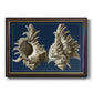 Conch Shells on Navy II Premium Framed Canvas- Ready to Hang