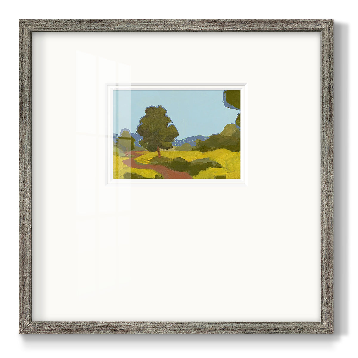 Bright Park I Premium Framed Print Double Matboard