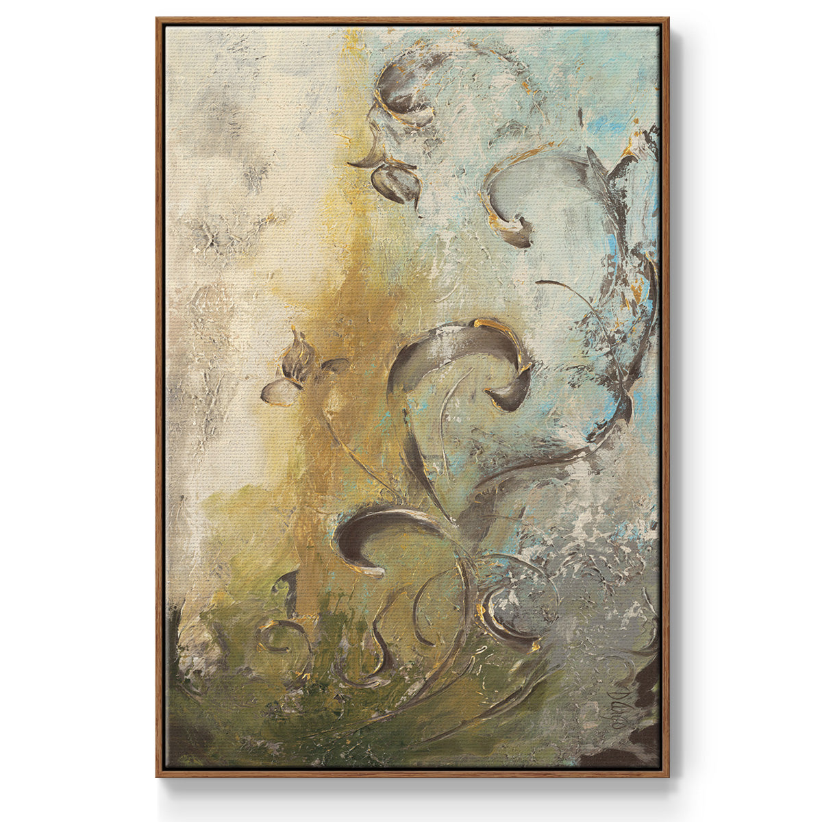 Enchanted Garden I - Floater Framed Canvas Print