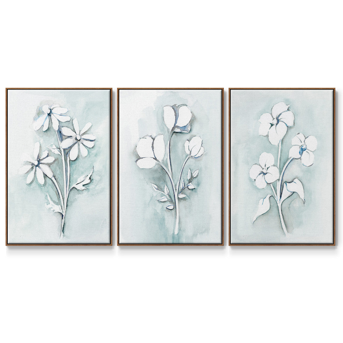 Bohemian Blue I - Floater Framed Canvas Set