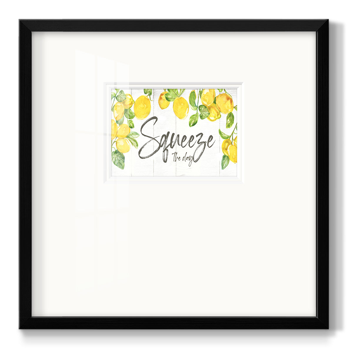 Lemon Squeeze Premium Framed Print Double Matboard