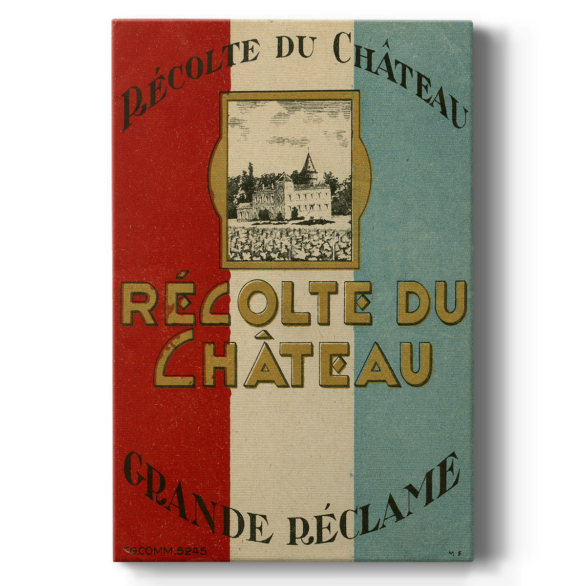 Recolte Du Chateau Premium Gallery Wrapped Canvas - Ready to Hang