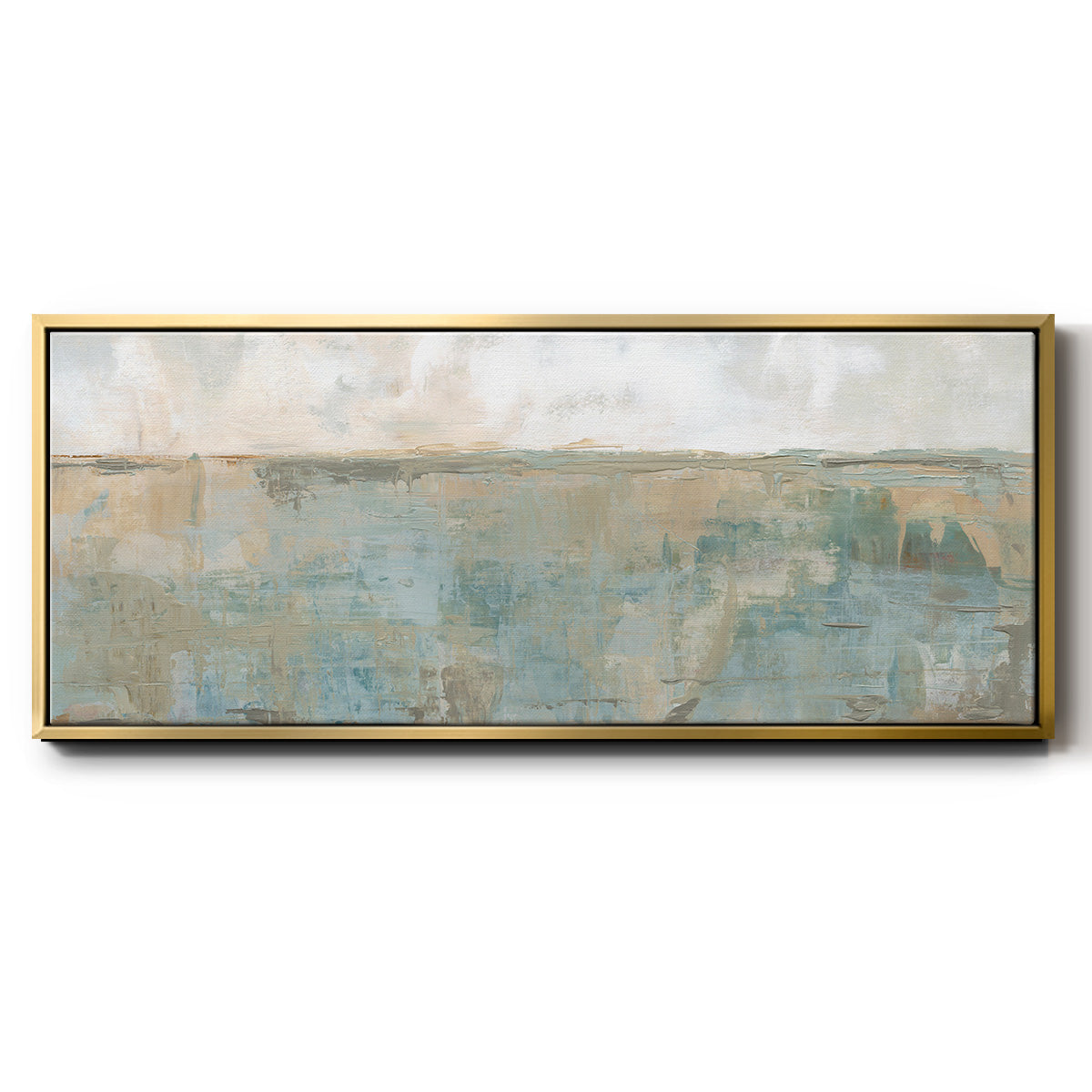 Distant Fields - Floater Framed Canvas Print