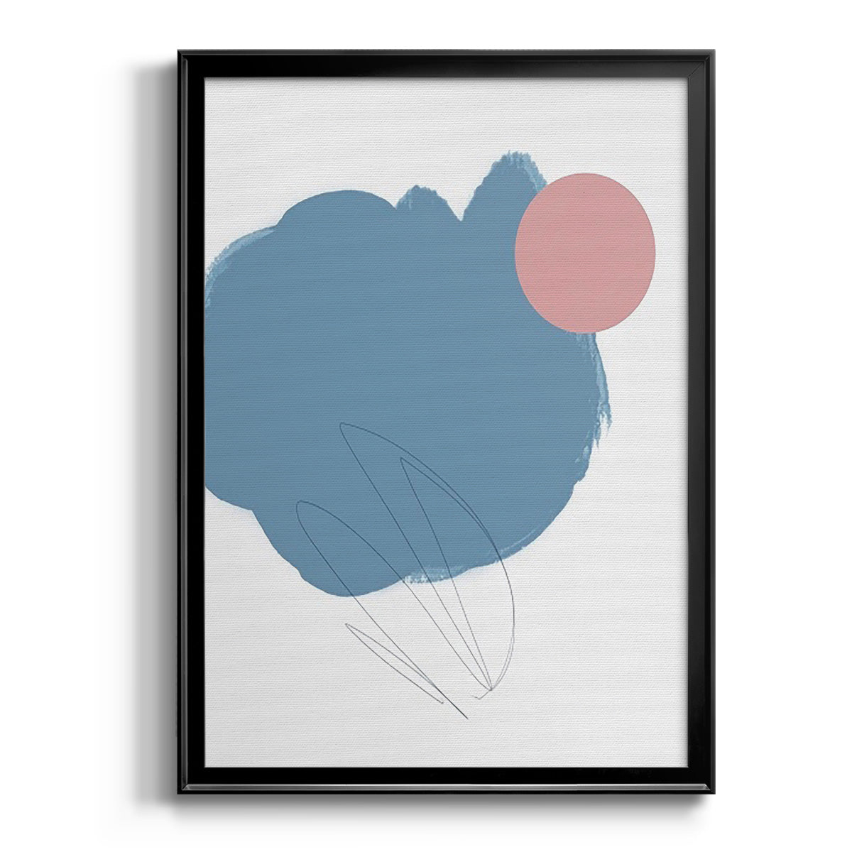 Elementary Abstract II - Modern Framed Canvas Print