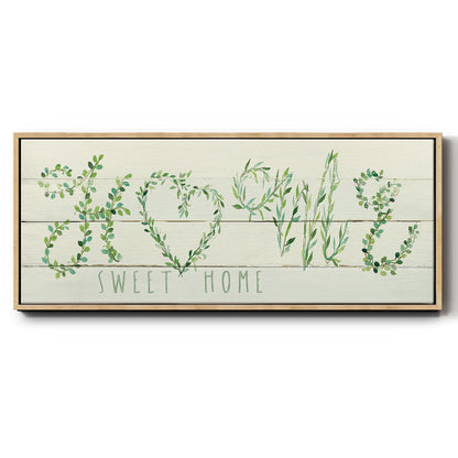 Shiplap Vines Home - Floater Framed Canvas Print