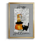 Happy Halloween Pumpkin - Modern Framed Canvas Print