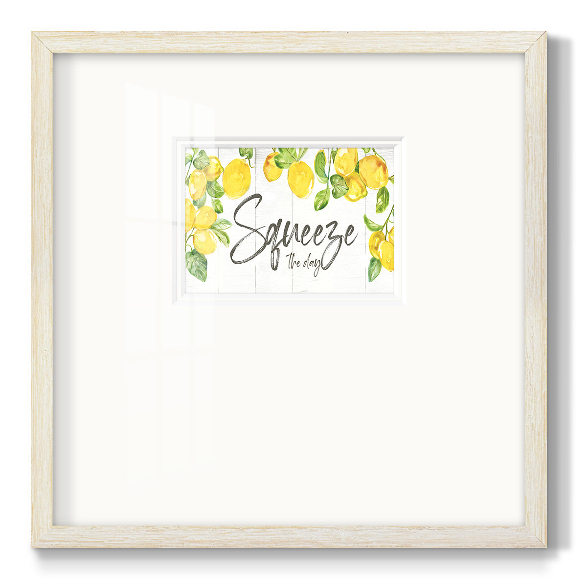 Lemon Squeeze Premium Framed Print Double Matboard