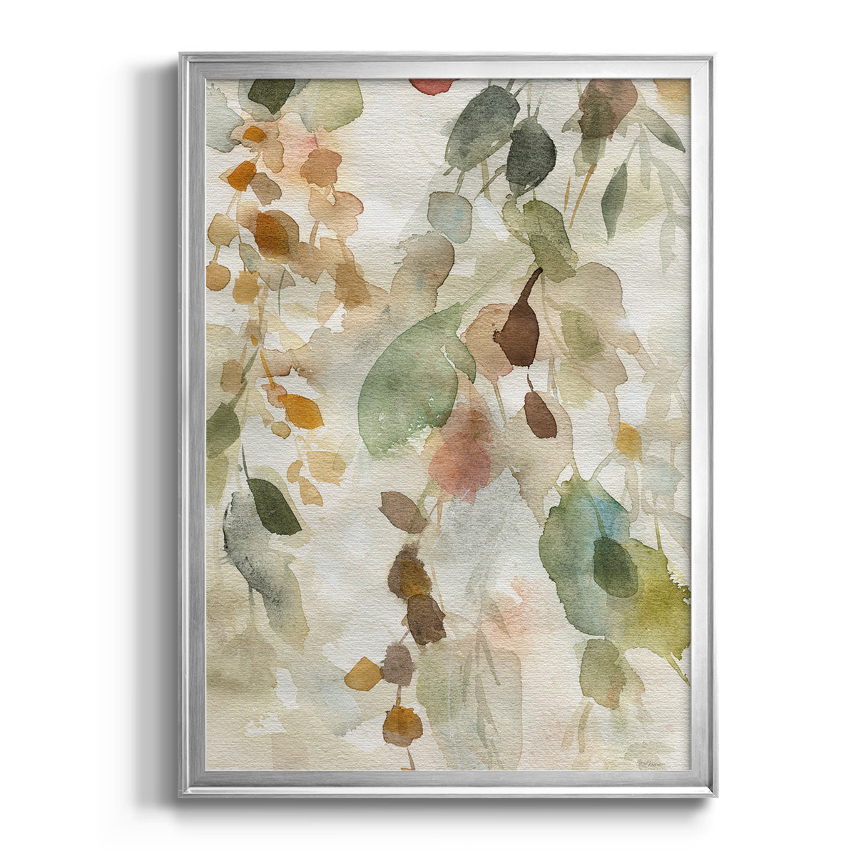 Cascading Nature I - Modern Framed Canvas Print