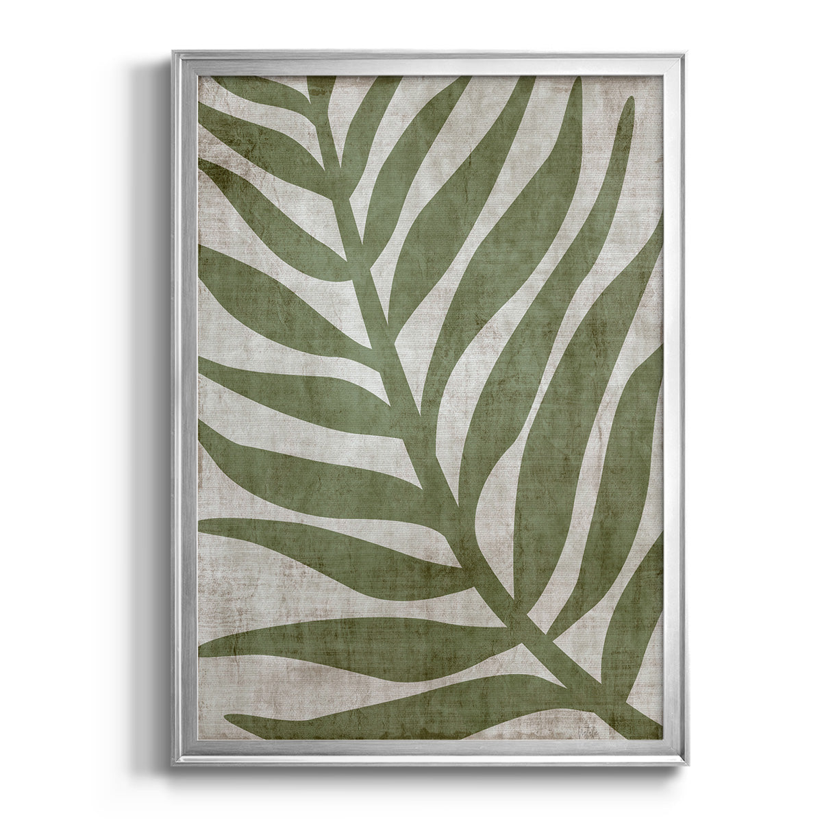 Island Greenery I - Modern Framed Canvas Print
