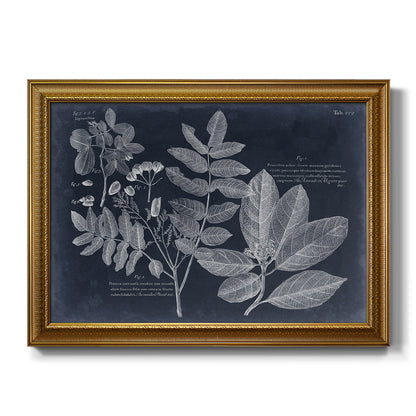 Foliage on Navy V Premium Framed Canvas- Ready to Hang