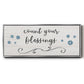 Count Blessings - Floater Framed Canvas Print