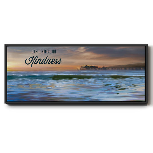 Kindness - Floater Framed Canvas Print