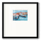 Primary Boats II - Double Matboard Framed Print