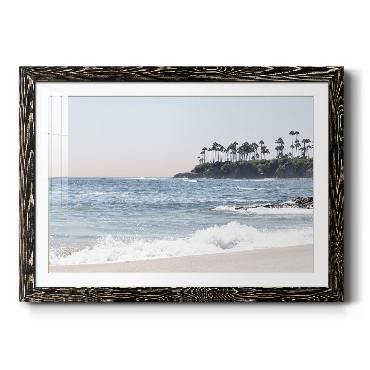 Distant Palms - Barnwood Framed Art Print