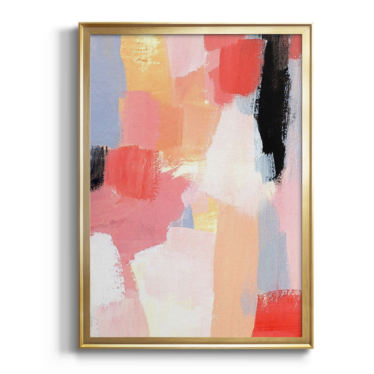 Aerial Scarlet I - Modern Framed Canvas Print