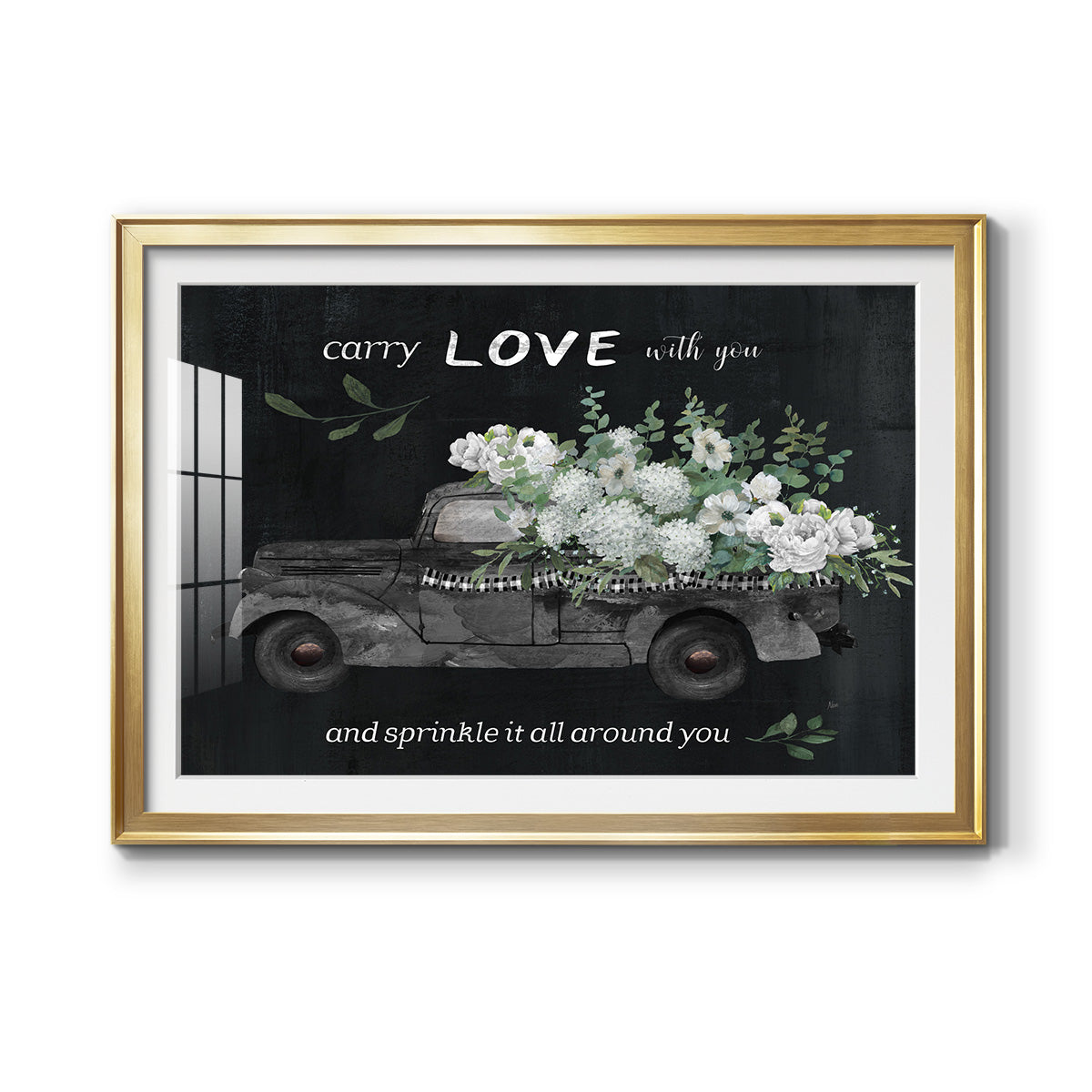 Carry Love - Modern Framed Art Print
