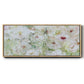 Jardin Blanc - Floater Framed Canvas Print