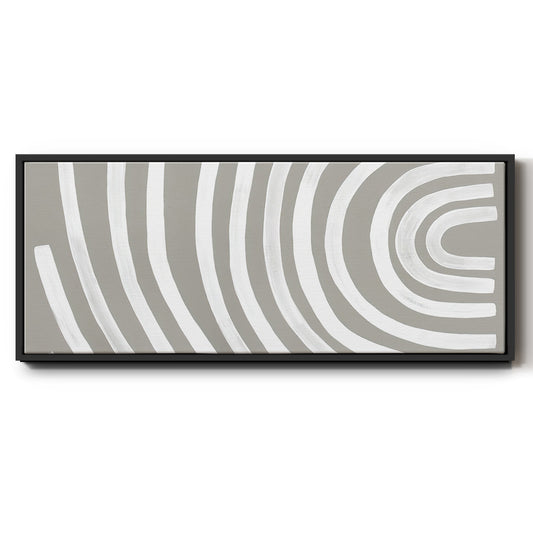 Broken Rainbow I - Floater Framed Canvas Print