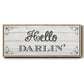 Hello Darlin' - Floater Framed Canvas Print