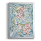 Faded Camellias I - Modern Framed Canvas Print
