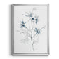 Indigo Sketch II - Modern Framed Canvas Print