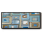 Variation on Greek Key I - Floater Framed Canvas Print