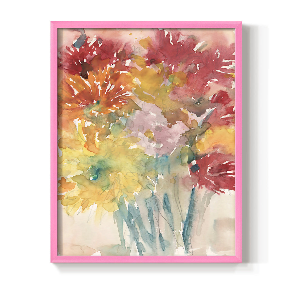 Floral Treats I - Restickable Framed Art Print