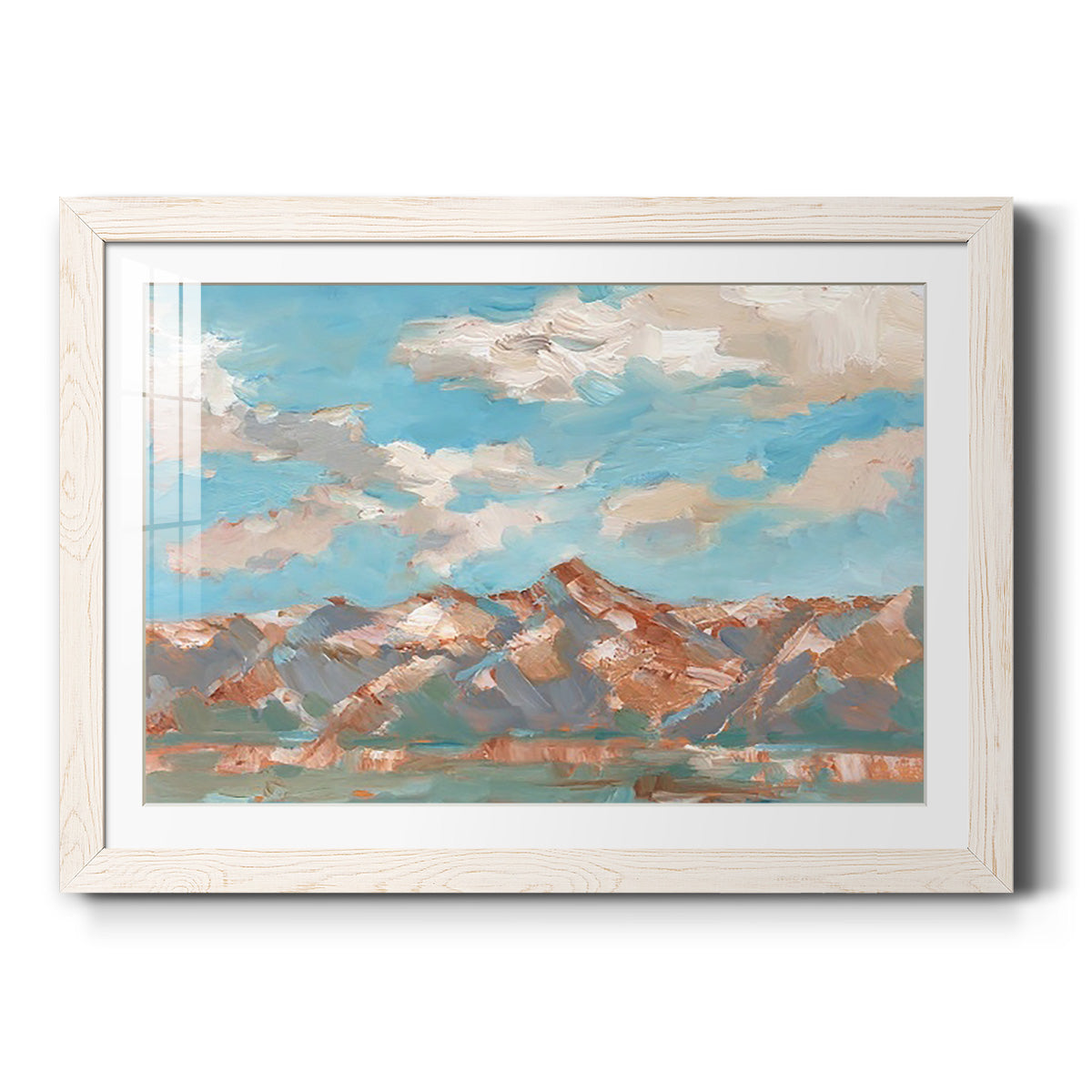 Pastel Western Vista II - Barnwood Framed Art Print
