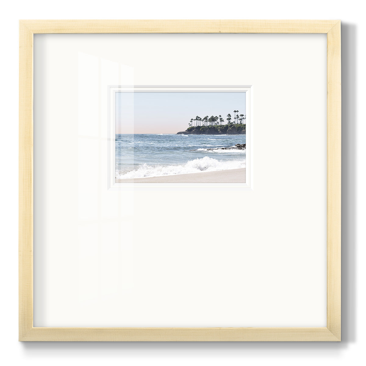 Distant Palms Premium Framed Print Double Matboard