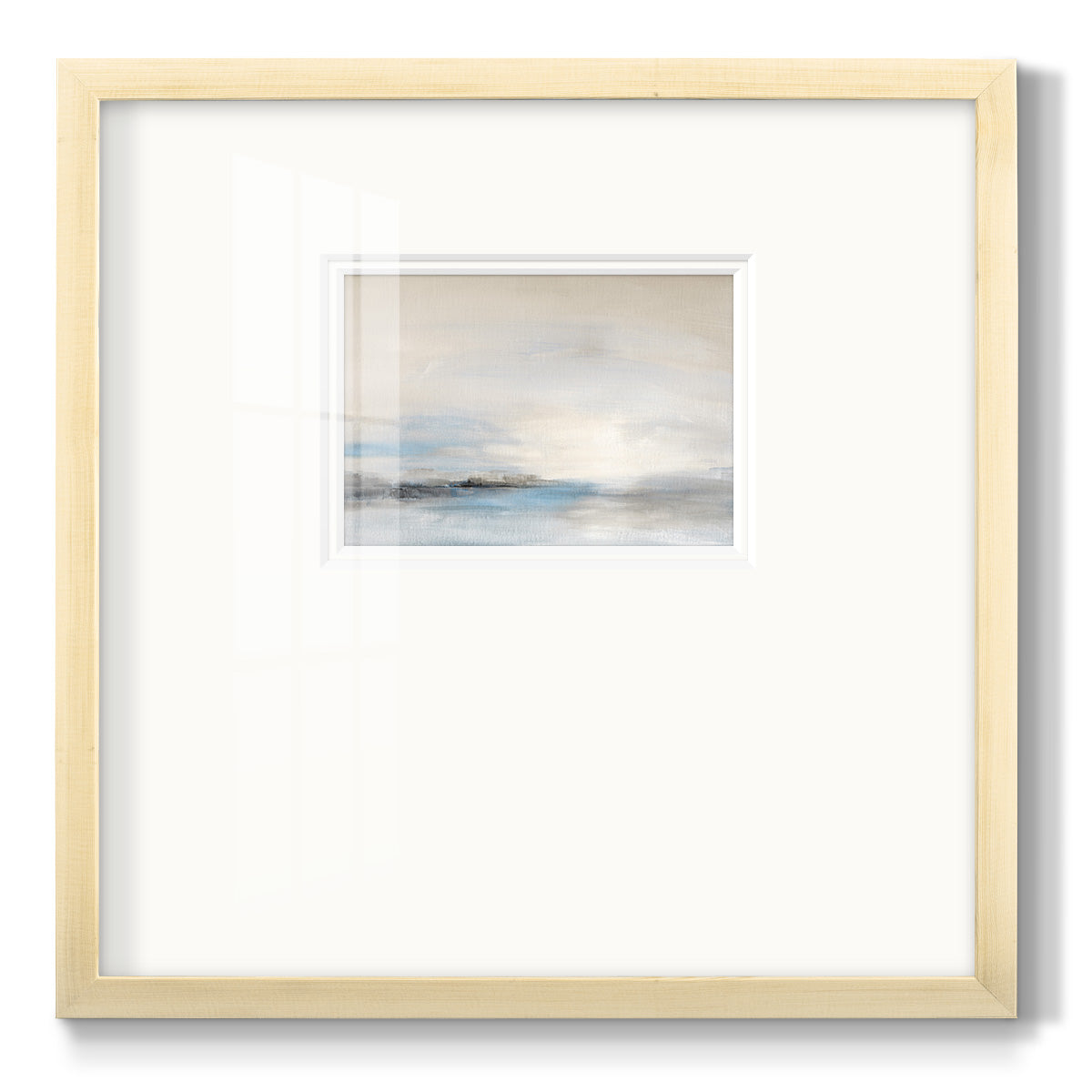 Soft Distance - Double Matboard Framed Print