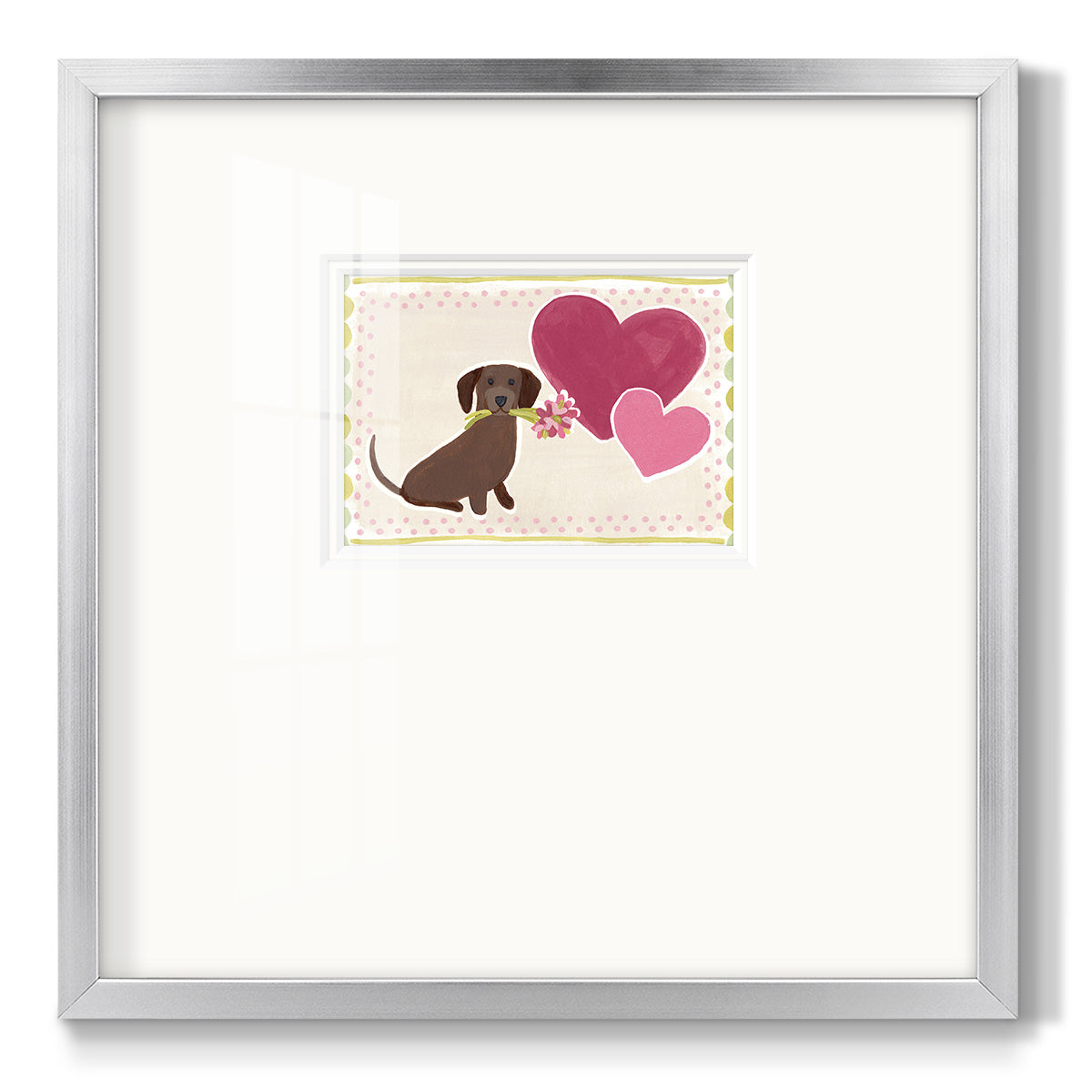 Dachshund Delight Collection A - Double Matboard Framed Print