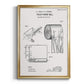 Toilet Paper Patent I - Modern Framed Canvas Print