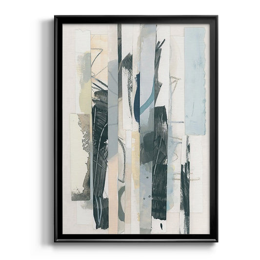 Paper Strata I - Modern Framed Canvas Print