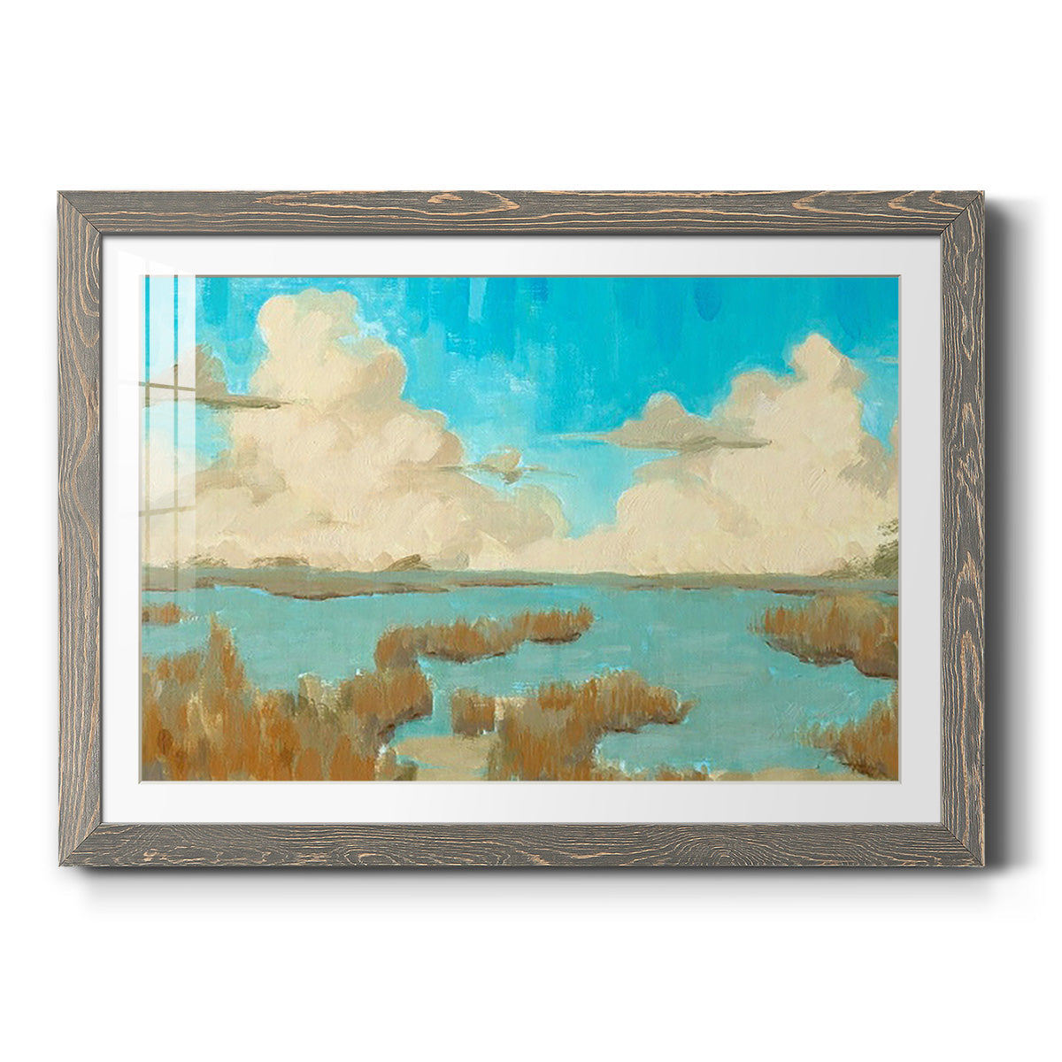 Fripp Island Water II - Barnwood Framed Art Print